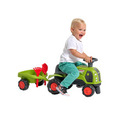 Gåtraktor Claas m/släp Grön Falk 